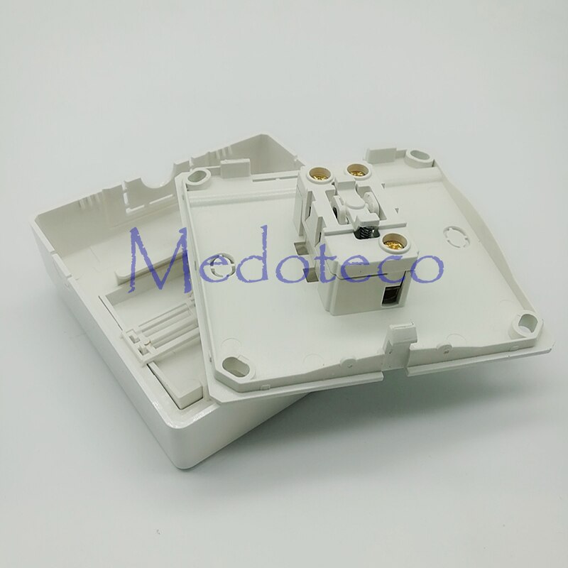 Square Access Control Exit Button NC/NO/COM 86*86mm White Plastic Exit Push Release Button Switch For Door Access Control System