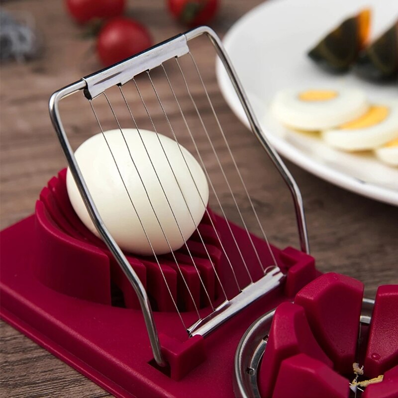 1Pcs Multifunctionele Ei Snijder Ei Sectioner Cutter Mold Rvs Bloemvorm Boterhamworst Cutter Keuken Gadgets