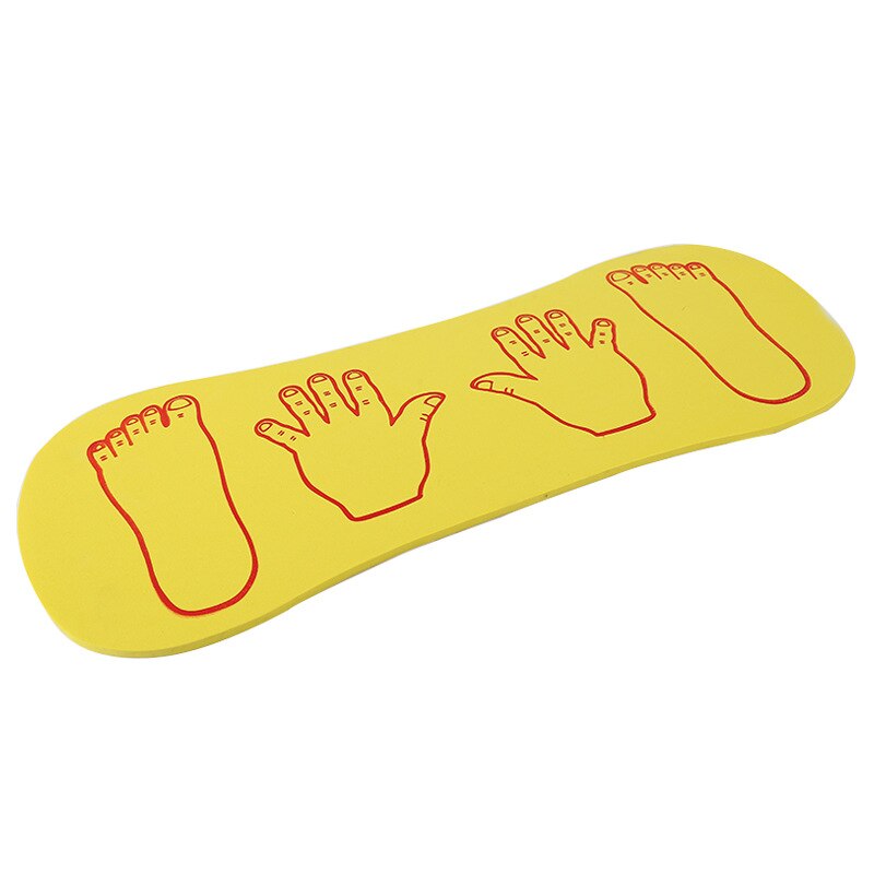 1PCS EVA Outdoor Sports Toys Hands And Feet Cooperation Board Sports Game Sense Training Equipment Foam Toys For Children: Yellow