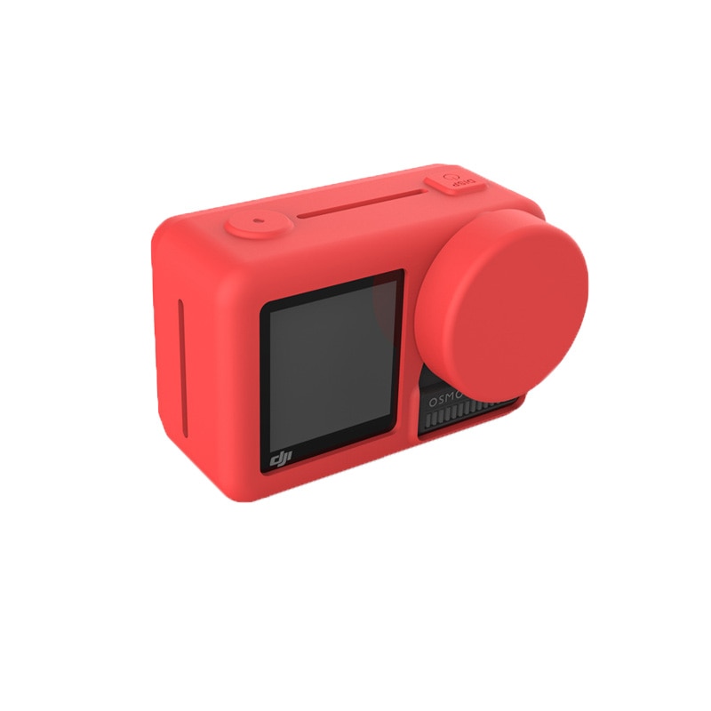 1 stücke osmo Aktion silikon fallen schutzhülle & 1 stücke objektiv kappe für dji osmo Aktion kamera zubehör
