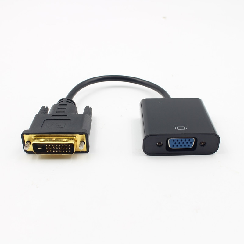Neue DVI Zu VGA Adapter Kabel 1080P DVI-D Zu VGA Kabel 24 + 1 25 Stift DVI Stecker Auf 15 Stift VGA Buchse Video Konverter Für PC Anzeige