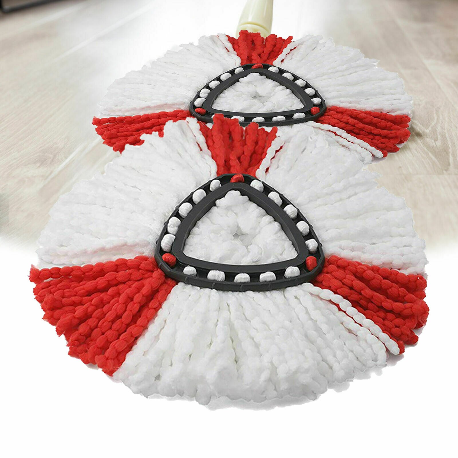 2 Packs Mop Replacement Heads for Vileda O-cedar Microfiber Spin Mop Refills Easy Cleaning Mop Head Replacement Mop Accessories