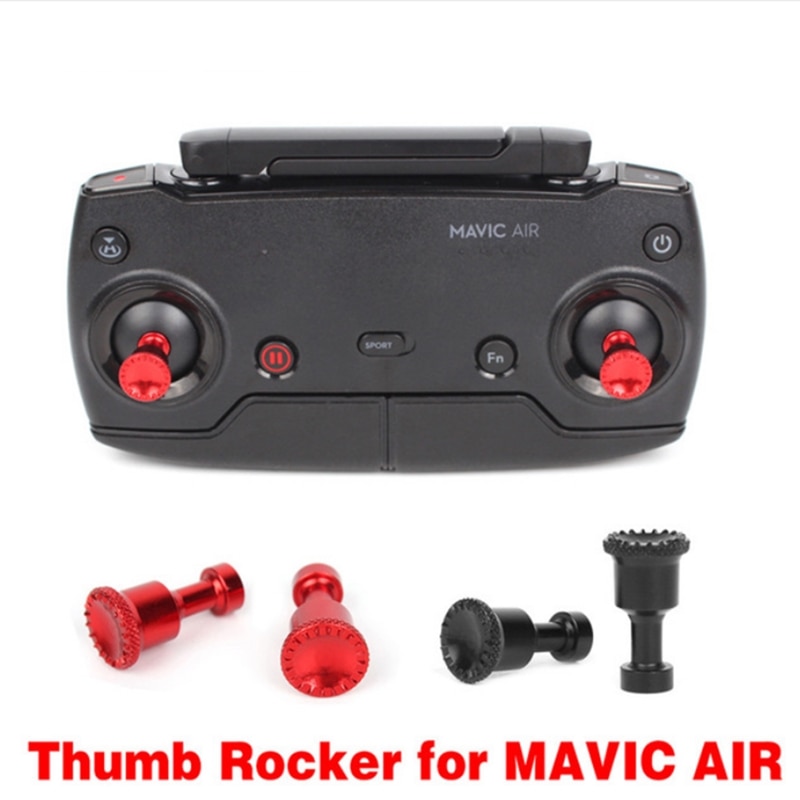1 Paar Zender Thumb Rocker Cover Metal Joysticks Vervanging Voor Dji Mavic Mini Mavic 2 Air Drone Afstandsbediening Accessoire