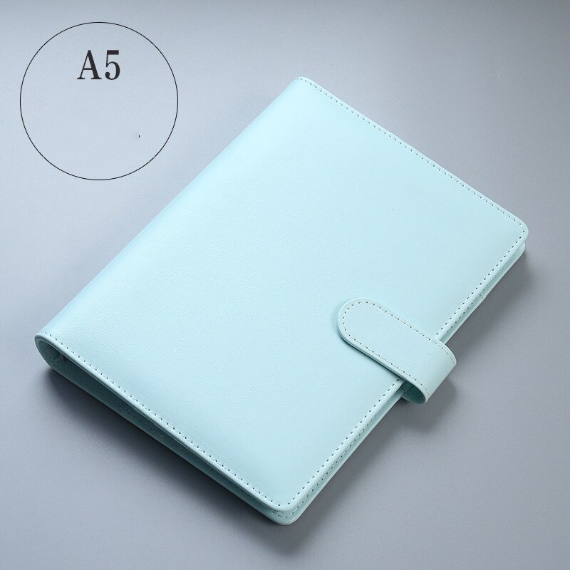 5pcs Notebook Index Pages A5 Diary Planner Dividers 6 Holes Loose Leaf Spiral Index Labels Agenda Notebook Accessories: blue