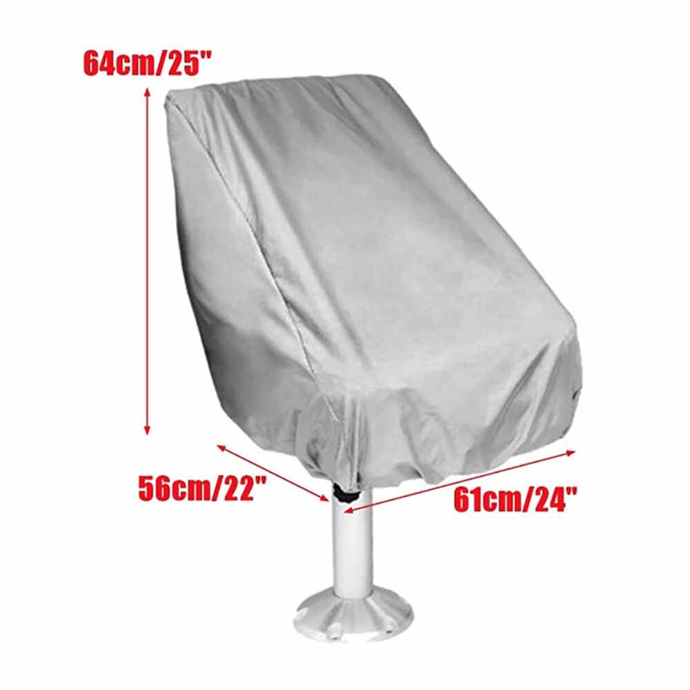 Boat Seat Cover Outdoor Waterproof Pontoon Captain Boat Bench Chair Seat Cover Chair Protective Covers UV Resistant