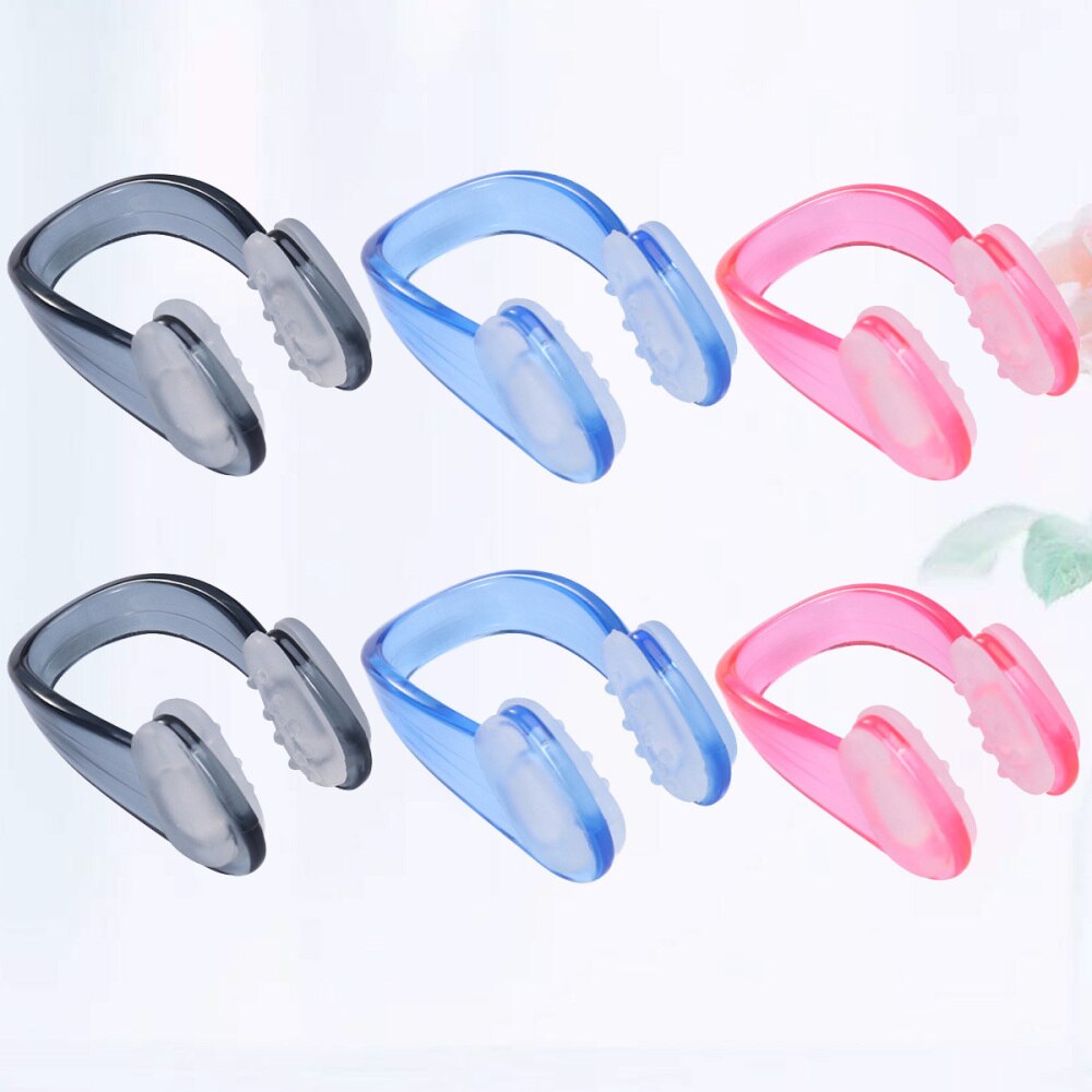 10 Pcs Volwassenen Unisex Zwemmen Neus Clip Neus Bescherming Zachte Siliconen Zwembad Accessoires Voor Duiken (Roze)