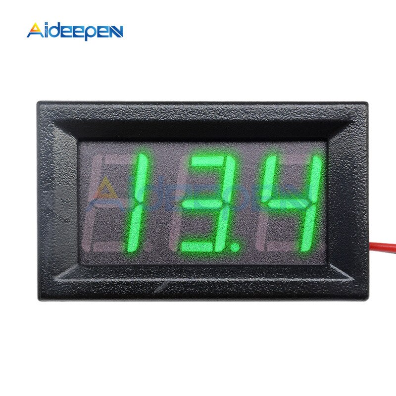 0.56 Inch 2 Draad Mini Digitale Voltmeter Ac 70-500V Led Digitale Voltage Meter Dc 4.5 V- 30V Dc 5 V-120 V Volt Instrument Tool Voor Auto: AC70V-500V Green