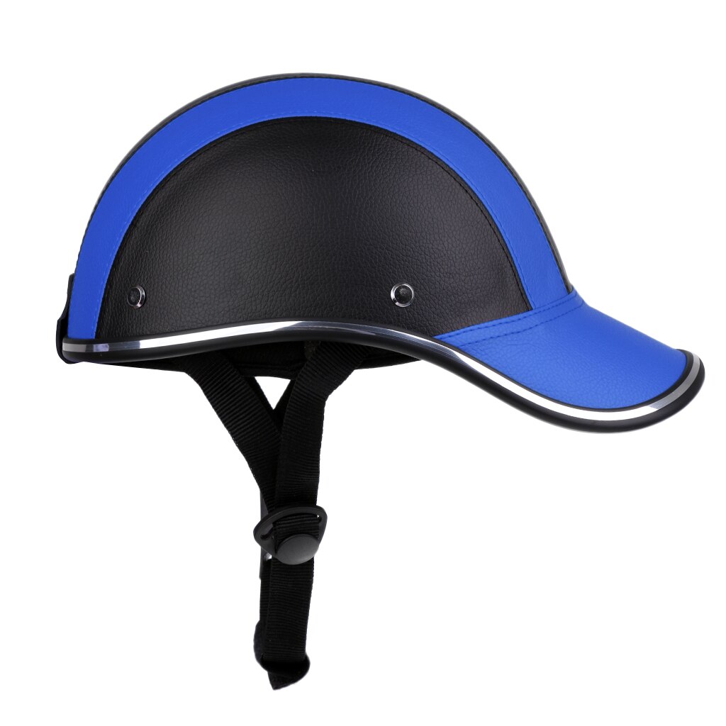 Safety Motorcycle Helmet Horse Riding Protective Hat Padding: Black Blue