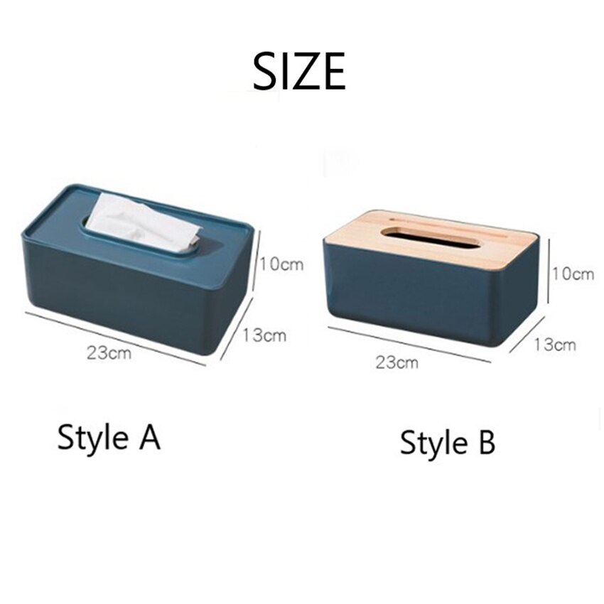 Modern Platic Tissue Box Rectangular Holder Case Toilet Paper Cover Household Paper Towel Table Storage Organizer Desk Decor