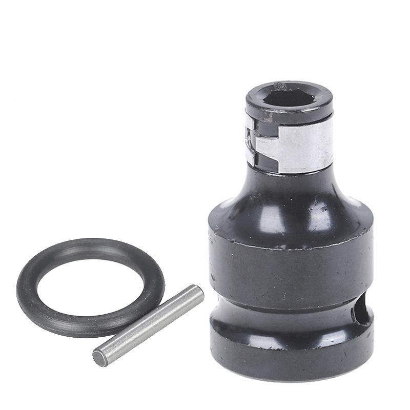 1/2 Inch Vierkant Tot 1/4 Inch Hex Ratel Socket Slagmoersleutel Socket Set Adapter Spanner Drive Converter Quick Release gereedschap: Donkerrood