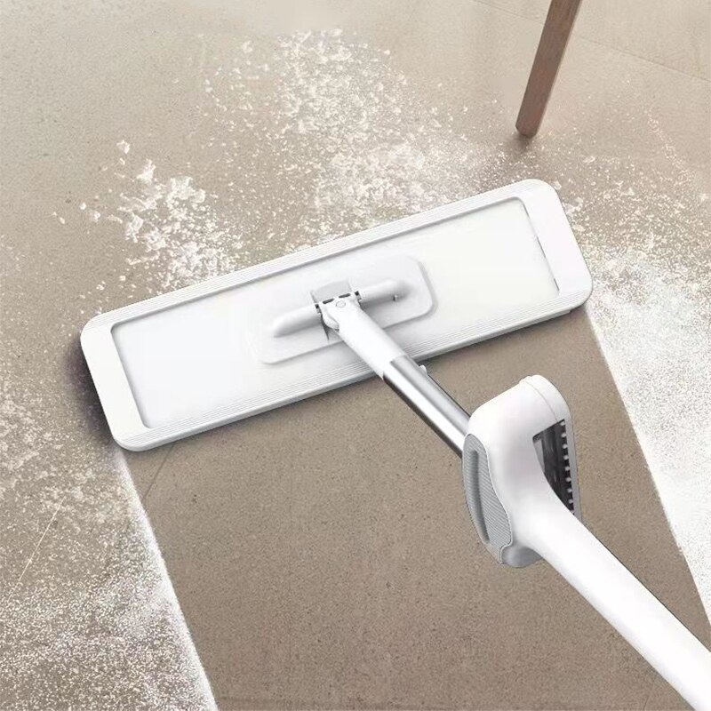 Balai serpillière en microfibre avec 3 pièces, avec tête rotative à 360 °, grattoir pour le nettoyage des sols, outils de cuisine à domicile