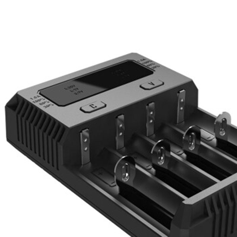 Nitecore I4 Battery Charger 18650 14500 16340 26650 LCD Li-ion Fast Charger 12V Charing for A AA AAA Battery Car Charger C2