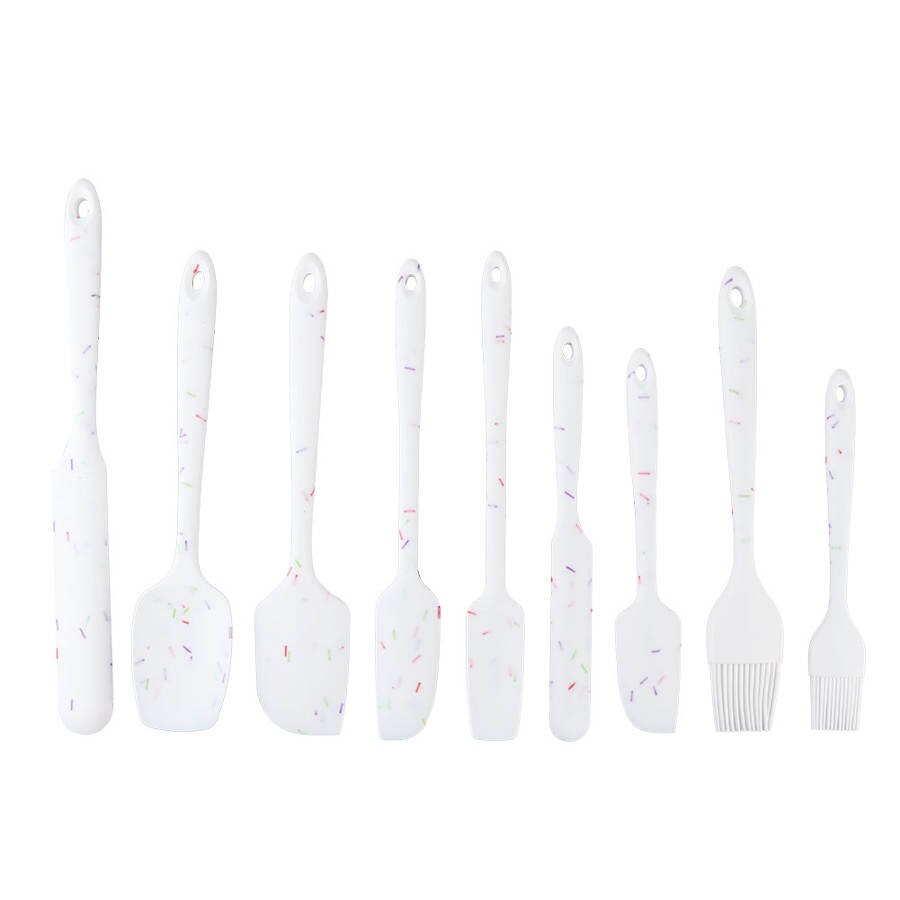 9 stk / sæt non-stick kage gør silikone skraber børste sæt køkken diy bagning tilbehør køkkenredskaber
