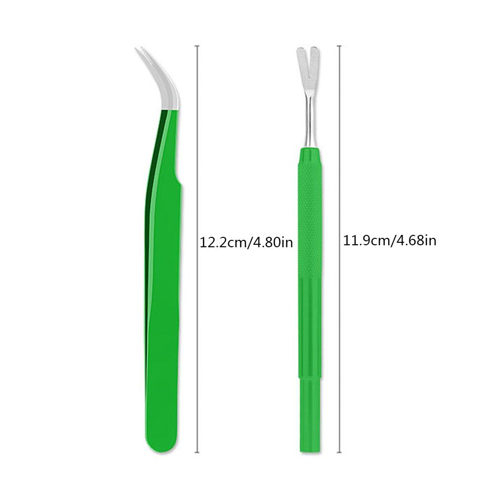 2PCS Tick Removal Tool Stainless Steel Tick Flea Tweezers Cleaning Tool Remove Mites Ticks from Human Body Dog Cat
