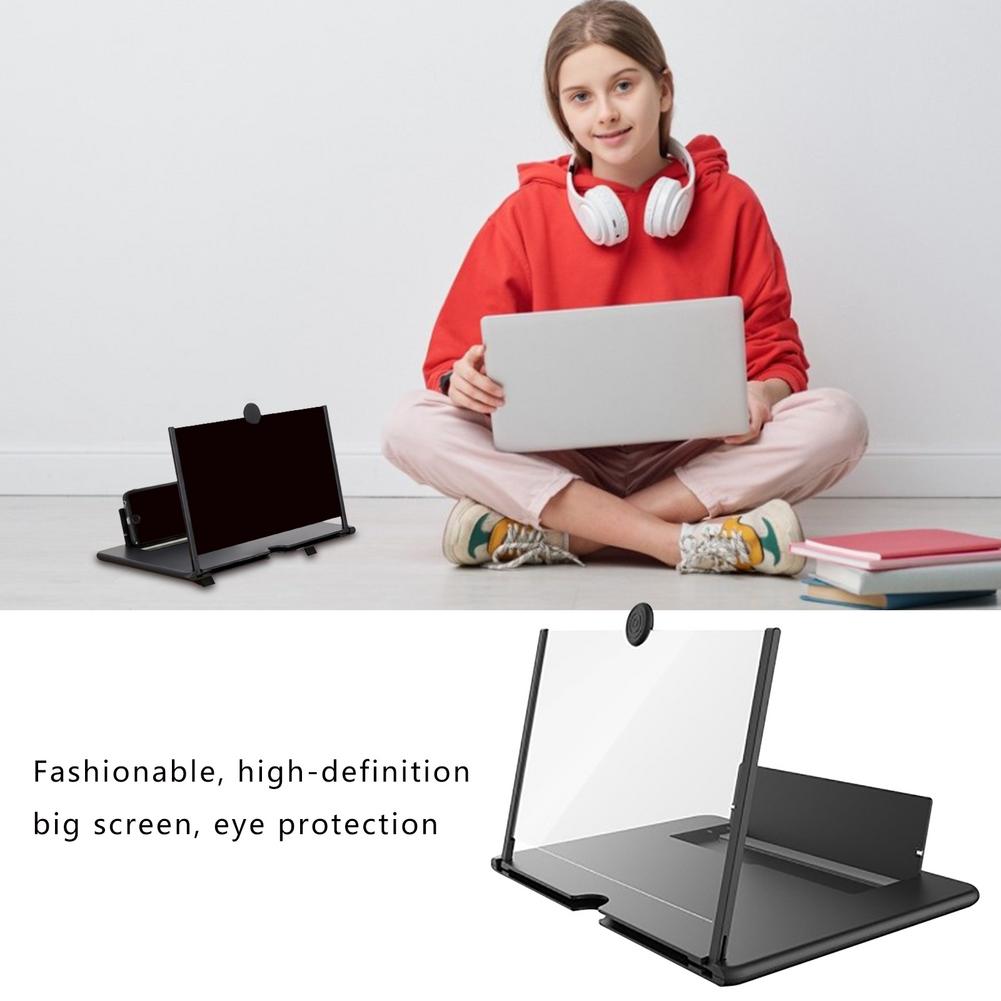 Universal Foldable Mobile Cell Phone Screen Magnifier Enlarger Magnifying Video Amplifier Projector Bracket Desktop Holder Stand