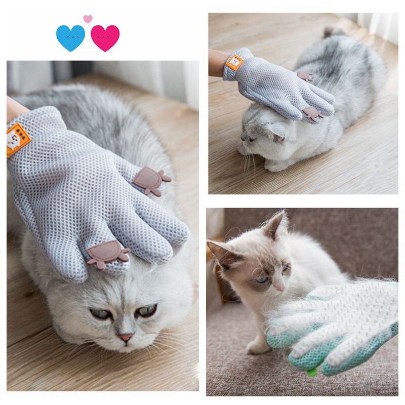 Gato cão grooming luva para gatos cabelo escova de desmancha pente luva pet filhote de cachorro banho massagem limpa removedor de cabelo escova luva maschas