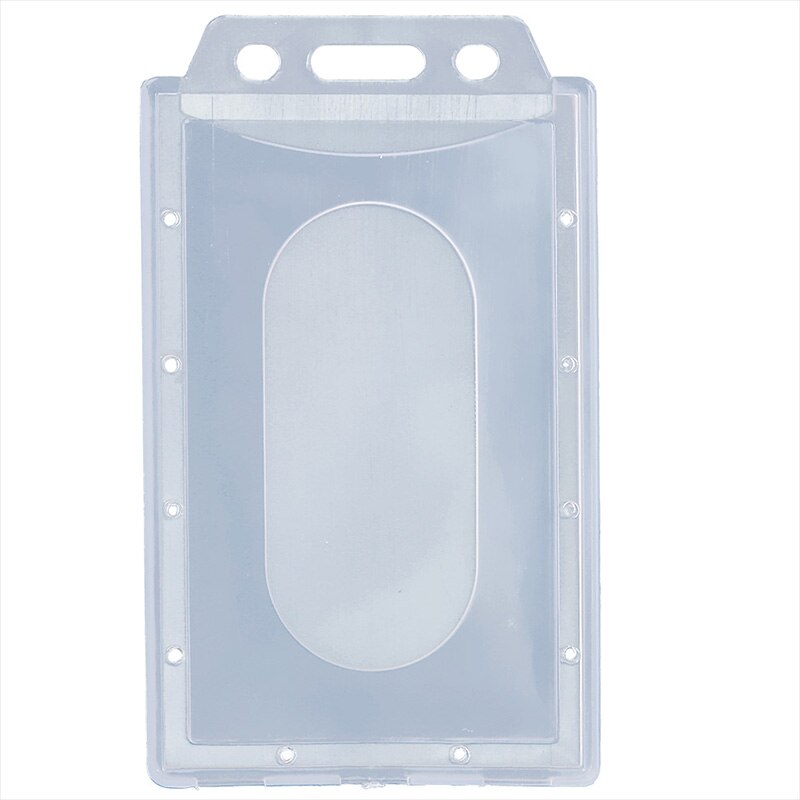 Plastic Vertical Hard ID Access Card Cover Credit Transparent Card Case Badge Holder Double Side Card Holder Case 1pc / 5pcs: 1 pc