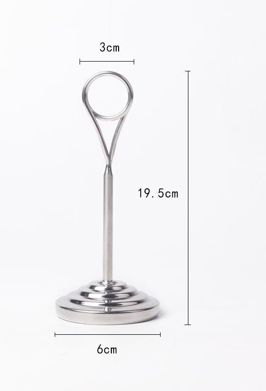 Stainless Steel Clip Wedding Name Card Clamp Restaurant Price Tag Display Seat Label Holder Desk Sign Picture Photo Clip Rack: 13