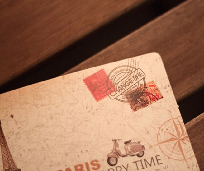 Postcard Vintage Big Ben 9 PCS Paris Tower Triumphal Arch Greeting Cards London Eye