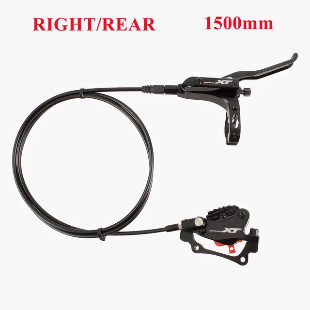 Nollställande mtb 4 kolv hydraulisk skivbroms xt med kylning full meatal pads cnc tech mineral oil broms för am enduro  e4 zee  mt200: Rr