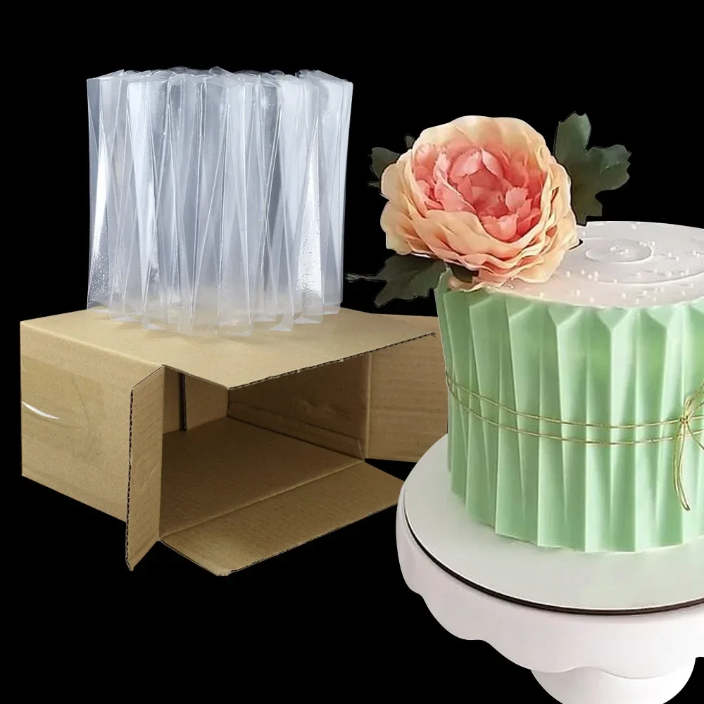 Molde para envolver pasteles de Origami 3D, de plástico, borde de pastel, plantilla para pasteles, utensilios para hornear, accesorios de panadería de Chocolate