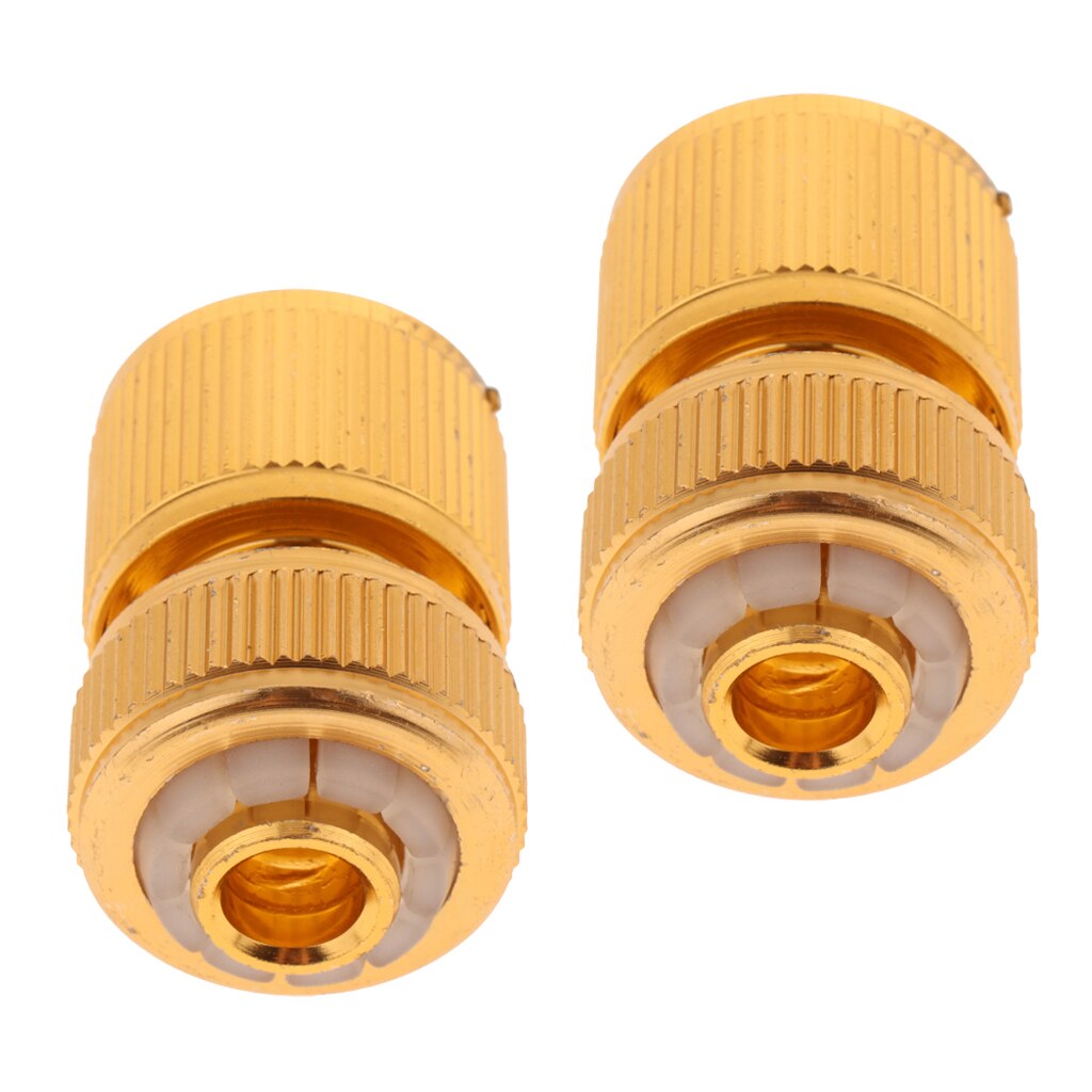 2 st mässing snabbkoppling för trädgårdsslang 1/2 '' hona trädgårdsvattenrör adapter tillbehör
