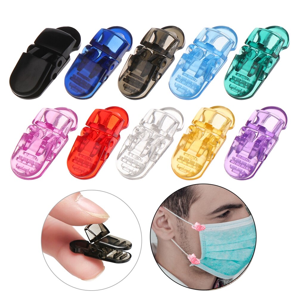 5 pièces durables Point perceuse pince accessoires ferme masques en plastique boucles de corde masques réglables stabilisateur Clips auvent pince bâche