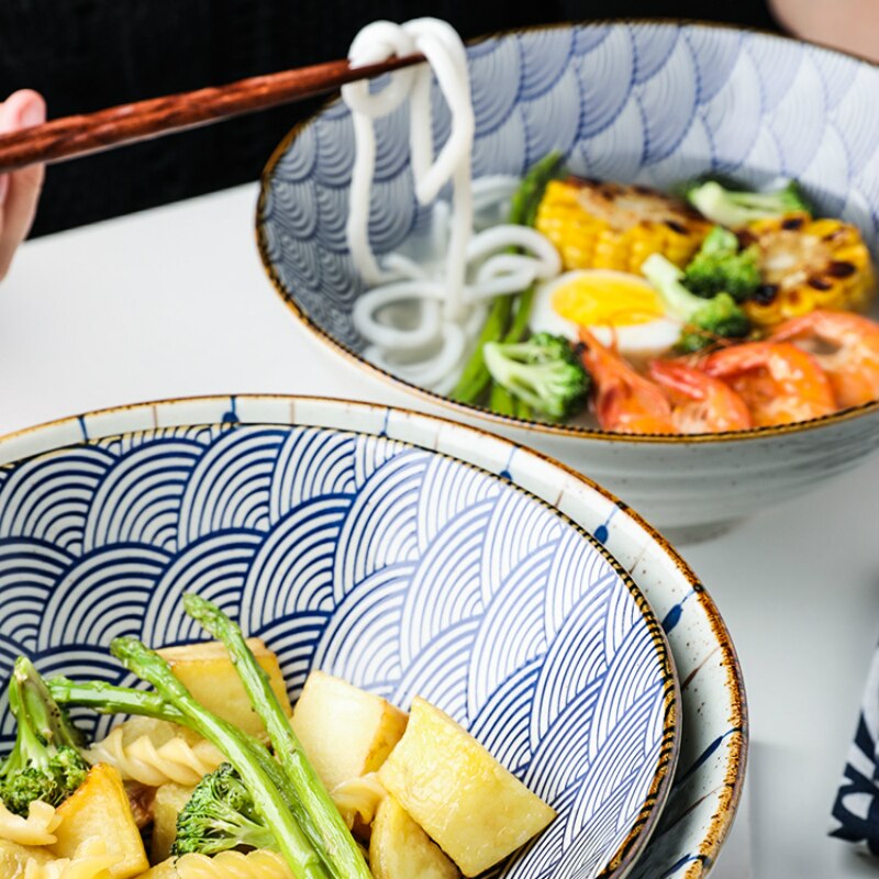 Japanse 8 Inch Creatieve Servies Commerciële Bamboe Hoed Keramische Kom, Huishoudelijke Grote Ramen, Rijst, Noedels, soepkom