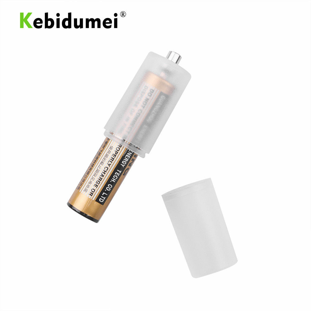 Kebidumei 10Pcs AAA to AA Size Cell Battery Converter Adapter Batteries Holder Storage Box Plastic Case Switcher for AAA to AA