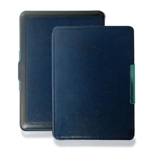 PU Leather Flip Cover Case voor Kobo Glo 6 inch Model N613 Rakuten ebook eReader cover met Magnetische: Dark Blue