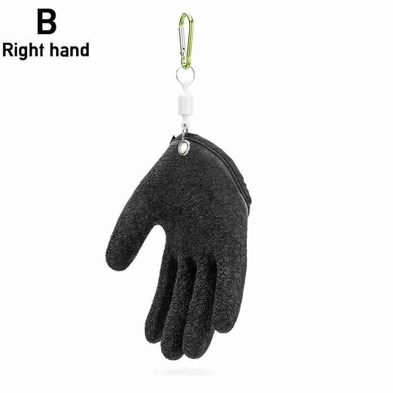 Luvas de látex antiderrapante de pesca anti-facada, antiderrapante e impermeável lu yafei masculino especial espessado luvas de pesca à prova dcatágua catc: B