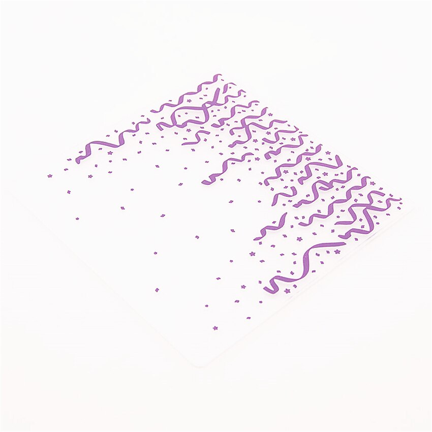 plastic Strip ribbon template craft card making paper card album wedding decoration scrapbooking embossing folder