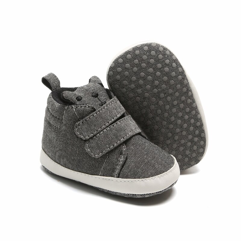 Nyfødt baby drenge sko spædbarn dreng pre-walker blød sål barnevogn sko lærred sneakers sneakers fritidssko