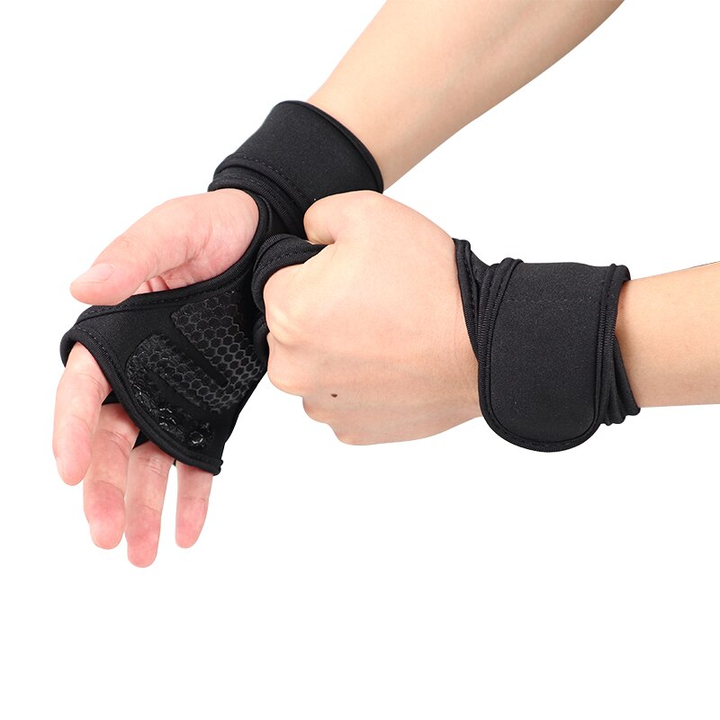 Neue 1 Paar Gewicht Lifting Handschuhe Frauen Männer Fitness Sport Bodybuilding Gymnastik Griffe Gym Hand Palm Schutz Handschuhe