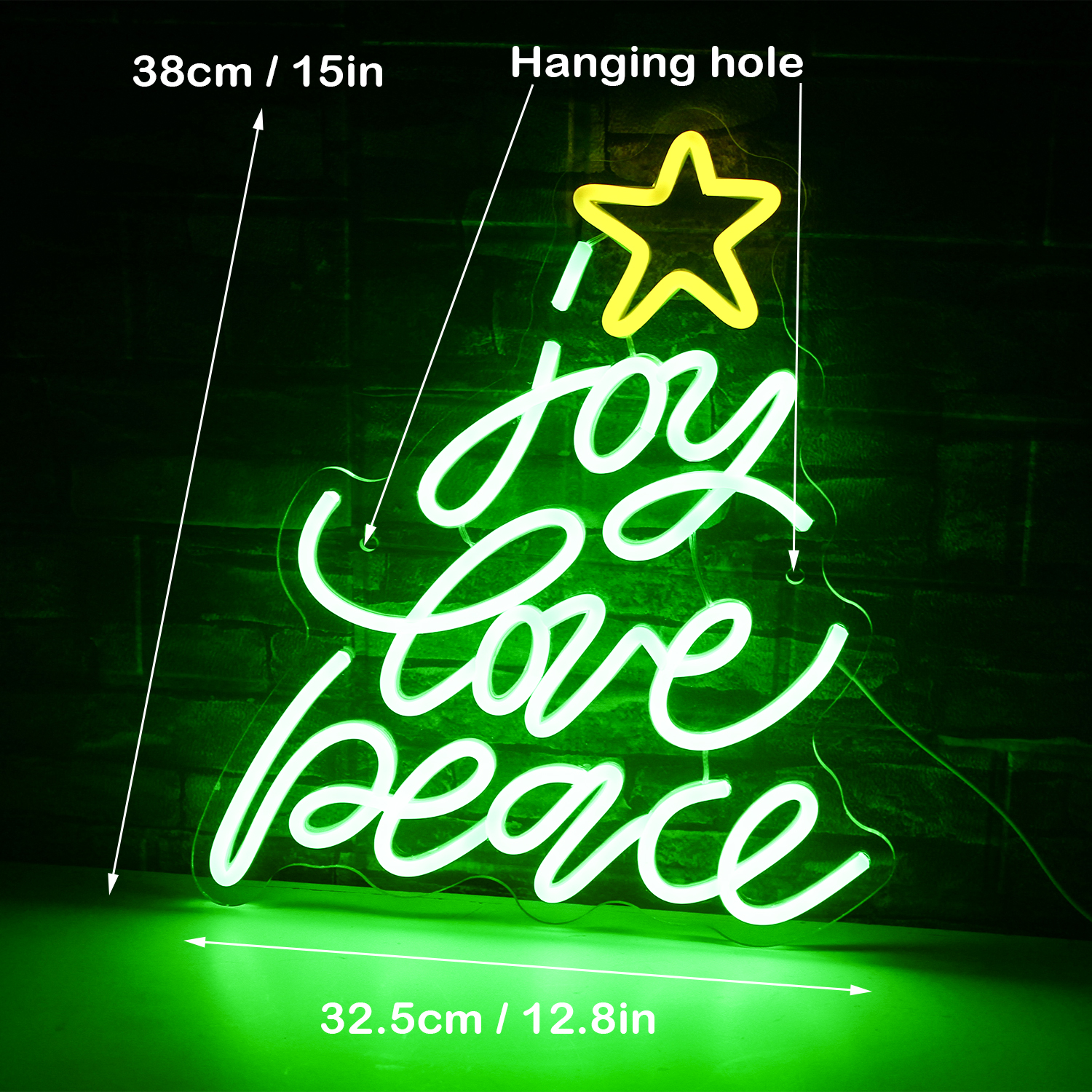 Christmas Decoration Neon Light Party Art Night Christmas Led Lights Luminous Light Usb With Switch Room Decor: Red
