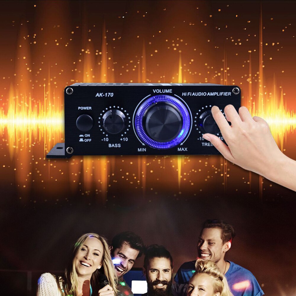 400W Home Amplifiers Audio No Bluetooth-compatible Amplifier Subwoofer Amplifier Home Theater Mini Amplifier