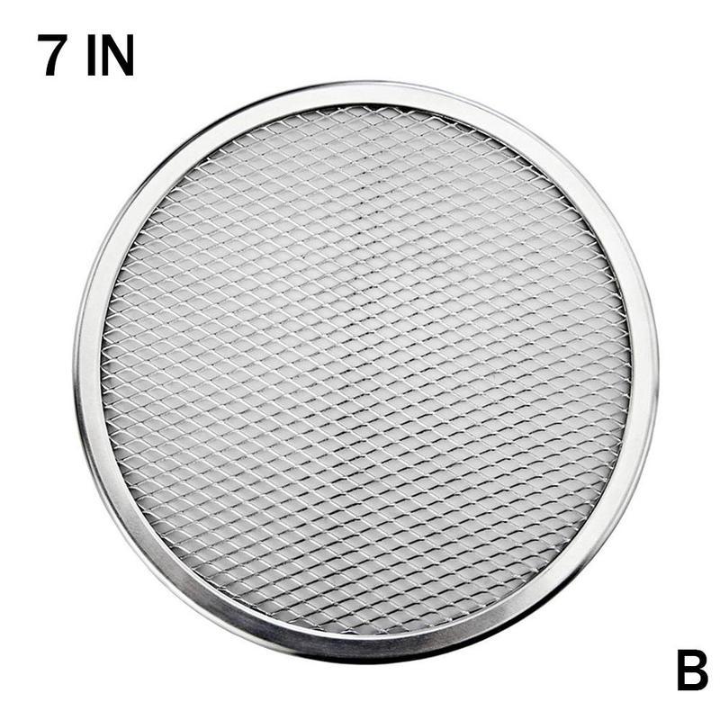 1pc fortykket pizzanet fad 6 tommer -10 tommer aluminium sigte pizza pizza tørring maske fad pizza bageform fad bagning: B