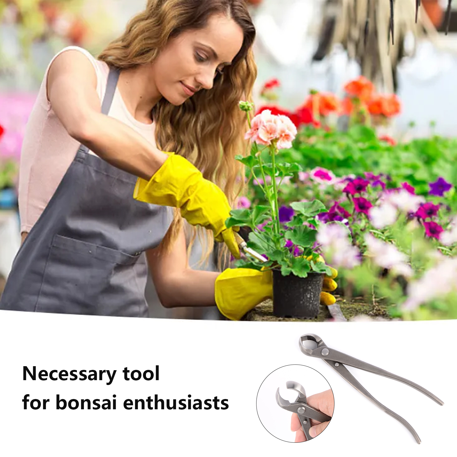 210mm Bonsai Knob Cutter Concave Edge Cutter Root Cutting Pliers Ball Shear Scissors Landscape Modeling Garden Bonsai Tools