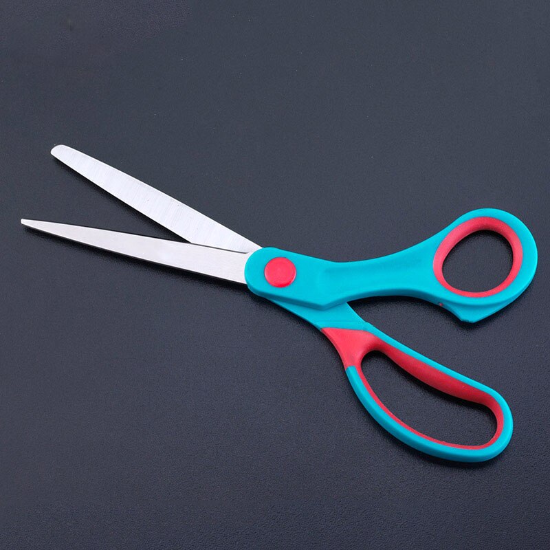 Stainless Steel Stationery Scissors w/Rubber Handle School and office Scissors Photo Paper-cutting Fabric Tailor