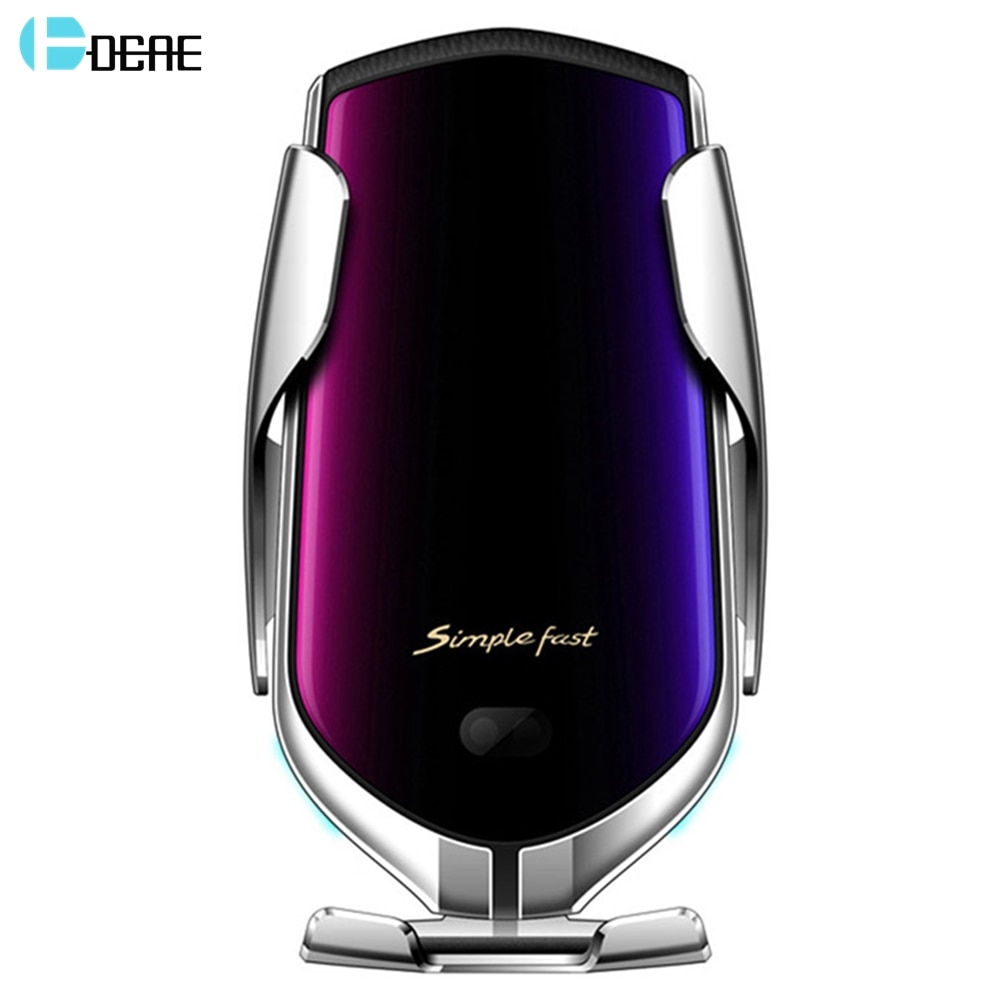 FDGAO 10W Automatische Spann Qi Drahtlose Auto Ladegerät Halterung Für IPhone 11 XS XR X 8 Schnelle Lade Telefon halter für Samsung S10 S9