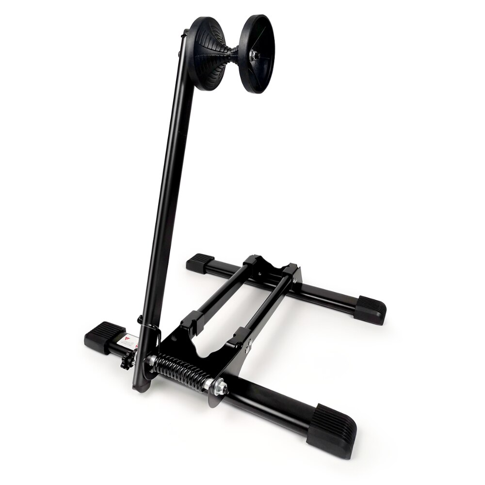 SHANREN Foldable Alloy Cycling Parking Rack Bike Foldable Stand Bicycle Storage Display Repair Stand Bicycle Floor Parking Rack: Default Title