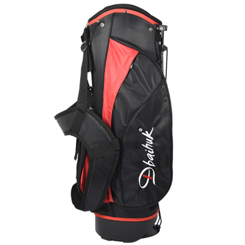 Dbaihuk golf Rack bag, Golf stand bag men & women stand portable: Black with red