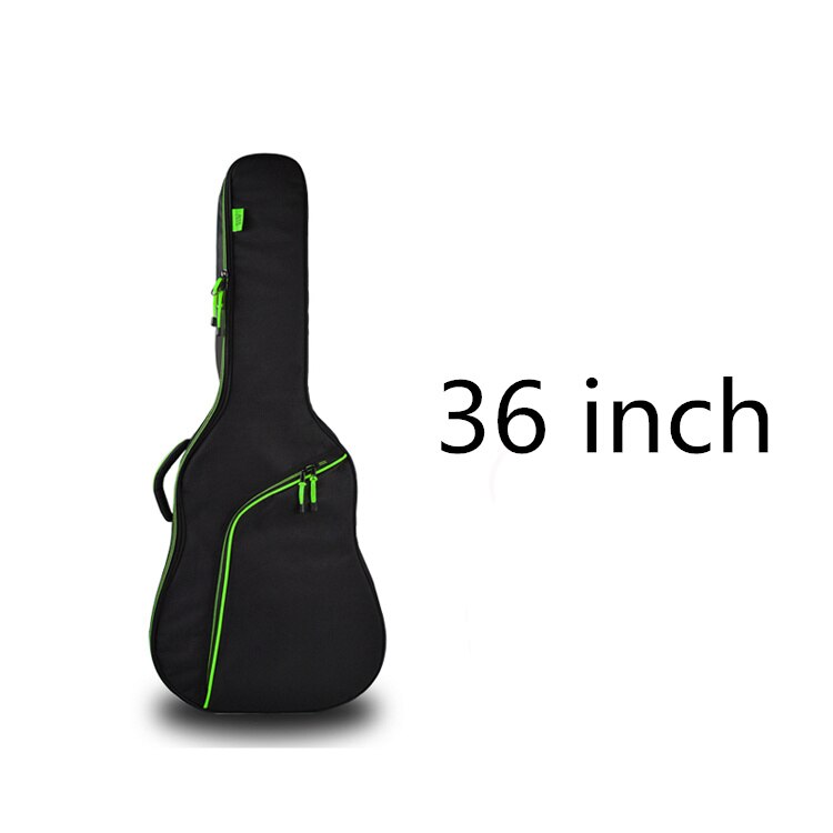 Funda de guitarra espesar gente portaaviones Balladry de cuerdas de acero acústica clásica 35 36 38 39 40 41 caso mochila accesorios llevar trabajo: 35 36 inch green