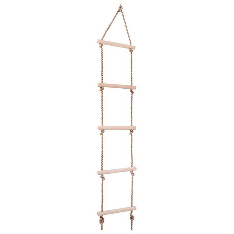5.7ft touwladders voor kinderen en volwassenen, klimspel, grappig spel, speelgoed, schommelaccessoires, boomhut, speeltuin, speelset: Default Title