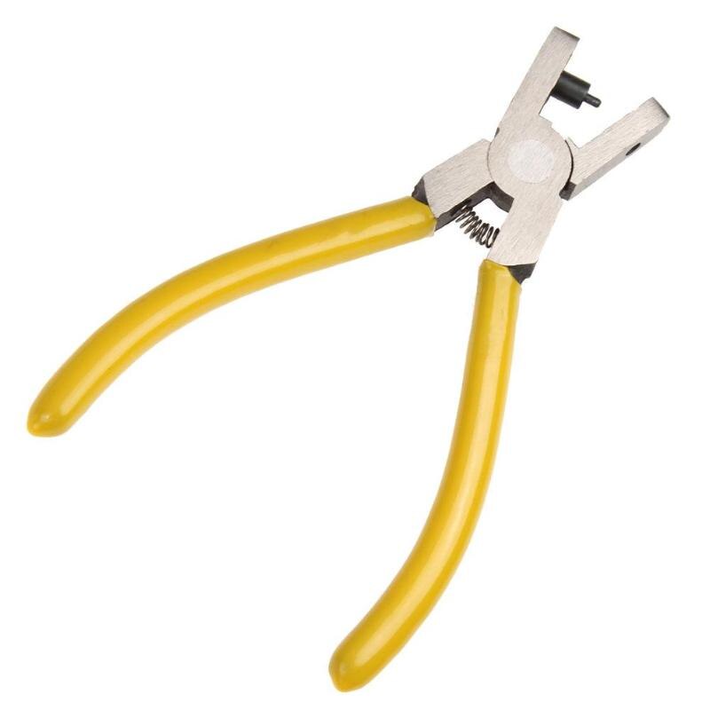 2.0 Mm Universele Hand Lederen Band Horloge Band Riem Ponsen Tool Geel Kleine Perforator Tang Gereedschap Voor Thuis Winkel