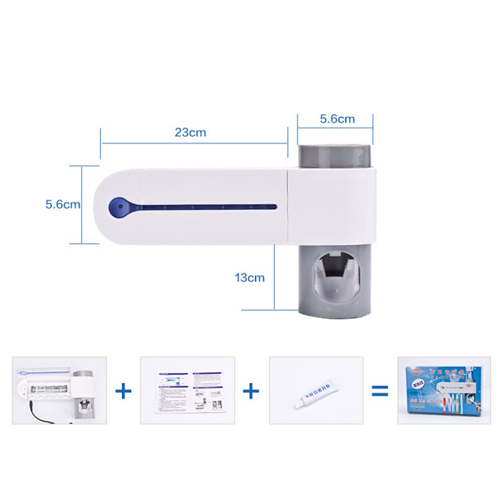 UV-Licht Uv Zahnbürste Sterilisator Multifunktionale Zahnbürste Halfter Automatische Zahnpasta Orangenpressen Mundpflege Werkzeug