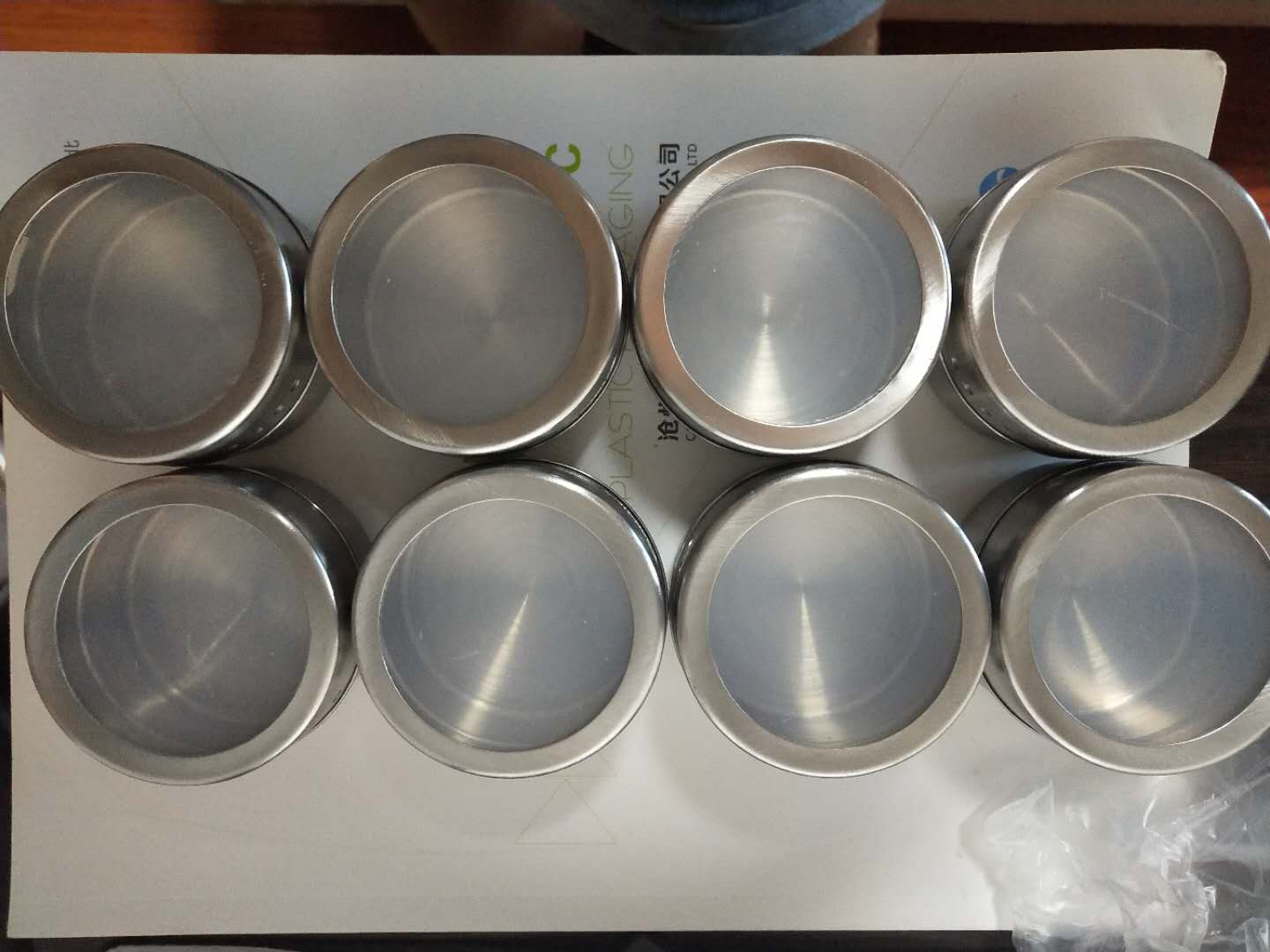8Pcs /12Pcs Magnetic Spice Jar Set Stainless Steel Spice Tins Spice Storage Container Pepper Seasoning Sprays Tools: 8pcs