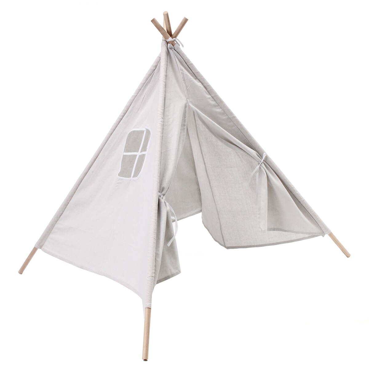 freundlicher Zelt Tipi Dreieck KidsTent Tipi Leinwand Schlafen Kuppel 130cm Spielen-Zelt Tipi Haus Wigwam Zimmer Spiel-haus