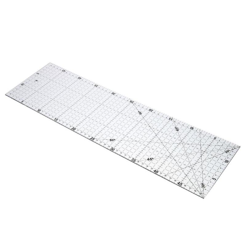 Multifunktionales Nählineal Aus Acryl - 60 Grad Quiltvorlage In 3 Größen