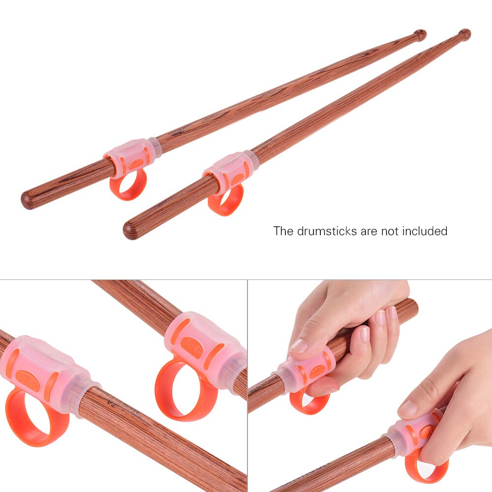 2pcs Drum Stick Control Clip ABS + Silicone Material Drumsticks Accessories for Drummer Beginner Musical Accessories